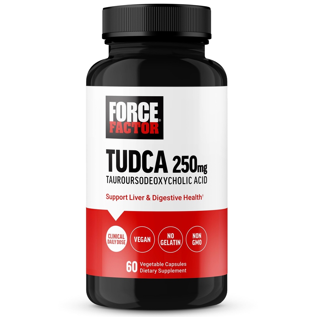 Power Factor TUDCA Liver Support Supplement, Powerful Bile Salt for Gallbladder Health and Liver Health, Turoursodeoxycholic Acid, Clinical Dose, Vegan Friendly, Non-GMO, 60 קפסולות ירקות