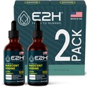E2H טבעוני נוזל Iodine - תמיכה Thyroid ותפקוד קוגניטיבי - לשפר את המטאבוליזם שלך ואת רמות האנרגיה - טבעוני - Non-GMO (2 בקבוקים)