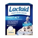 Lactaid Fast Act Lactose Intolerance הקלה צ'ואנס עם טבעי Lactase Enzyme כדי למנוע גז, Bloating & Diarrhea בשל Lactose Sרגישות, On-the-Go, Vanilla Twist Flavor, 60 x 1 ct