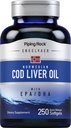 Piping Rock Cod Liver Oil Softgels | 250 Count | עם EPA DHA | אנג'לנדר נורבגי | Non-GMO, Gluten Free Supplement
