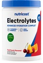 אבקת תרכובת Electrolyte מורכבת (60 משרתים, פירות פונץ') - משקה תוספת לחות עם ויטמינים ומינרלים