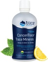 Trace מינרלים ConcenTrace - מינרלים נוזלי עם Magnesium & ויטמין C - תוספת תזונתית עם White Grape & לימון Juice - לימון טבעי Lime Flavor, 30 oz (30 משרתים)