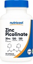 מזון זול Znc Picolinate 30 מ"ג, 120 קפסולות - Gluten Free and non-GMO
