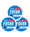 GRINDS Focus Pouches - באופן טבעי משולם עם nootropic Ingredients - מכיל אלפא GPC ו L-theanine, Sugar-Free - 3 Pack, 18 Pouches Per Can - Blue Raspberry