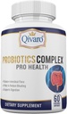 Probiotic Complex Pro Health - Digestive Balance and Immune Support - Natural and Organic Supplement - Daily Probiotic Support - Vegan and non-GMO - Made in USA - 60 קפסולות