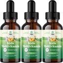 Natures Craft Multivitamin for Kids Immunity Support - יומי טודלר Multivitamin תוספת עם C D3 E B6 ו- D3 נוזל ויטמינים לילדים של כל ימי הביניים - מחלה גבוהה (3 Pack)