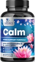 תמיכה טבעית, Unwind & הירגע - Ashwagandha, GABA, Magnesium, L-theanine & More - Natural Focus, Energy & Immune Support - Nature's Non-GMO, טבעוני, Gluten Free, בבקבוק בארה"ב - 120 קפסולות