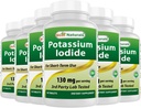 הטוב ביותר Naturals Potassium Iodide 130 מ"ג לשרת - תוספת תזונתית, 90 טבליות (6)