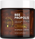 Dr Sosnowski's Bee Propolis | 1500mg High Potency | Hive-derived Superfood, קפסולות ירקות, 60 Count | 2 חודשים אספקה