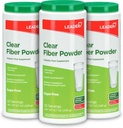 LEADER Prebiotic סיבים אבקת, 186 משרתות, 100% צמחי חיטה טבעית Dextrin יומית אבקת סיבים לבריאות העיכול, סוכר חינם, Clear & Taste-Free, Gluten Free, Unflavored, 8.7 OZ, (3 Pack)