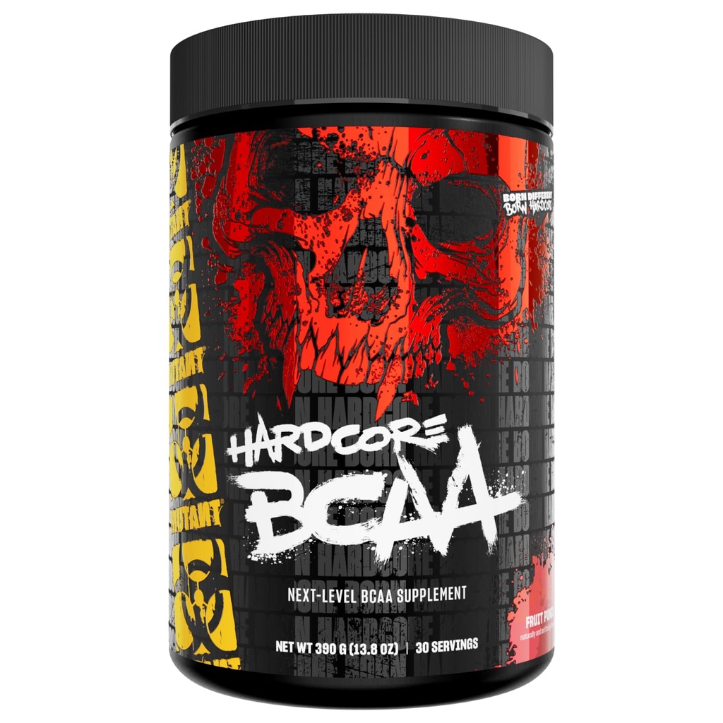 מוטאנט ב-BCAA - Pre, Intra או Post Workout - BCAA לשלב הבא מדורגת-Chain Amino Acids תוסף - הידרה + Recovery - 30 משרת - פירות Punch