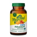 Mega Food's 40+ Advanced Multivitamin for Men - Dr-Formulated - Choline, ויטמין B, ויטמין C, ויטמין D, Zinc & Real Food - Brain Health, Immune Support - Vegetarian - 120 Tabs (60 משרתים)