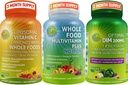SUPPLEMENTS STUDIO טבעוני Immune, Energy & הורמון תמיכה Bundle עבור גברים ונשים - טבעוני מזון רב ויטמין ללא ברזל + Liposomal ויטמין C 1500 מ"ג + Optimal DIM 200 מ"ג עם bioPerine®