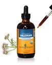 Herb Pharm מוסמך אורגני ולריאן שורש לחלץ להרגעה ולשינה מנוחה, אלכוהול קנאביס אורגני, 4 Ounce