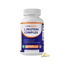 Vitamatic Lactobacillus Reuteri Complex - 22 מיליארד CFU לכל קפסולת שחרור נדחה - 60 קפסולות - Digestive & Gut Health Support - עם Prebiotic Inulin סיבים