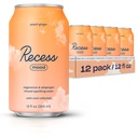 Recess Mood Magnesium & Fitogen לשתות, להירגע Beverage, 12 אונקיה (Peachgin, 12 Pack)