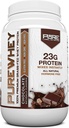 Pure תווית תזונה 100% Grass-Fed, שוקולד Whey Concentrate אבקת חלבון (24g) עם Amino Acids חיוני, עבור טרום ופוסט עבודה התאוששות & שריר בניין, שומן נמוך פחמימות נמוך - 2lbs - 2lbs