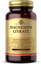 Solgar Magnesium Citrate - 60 טבליות - מקדם עצמות בריאות, תומך בתפקוד העצבים והשרירים - גבוה מאוד Absorbable - non-GMO, טבעוני, Gluten Free, כשר - 30 משרתים