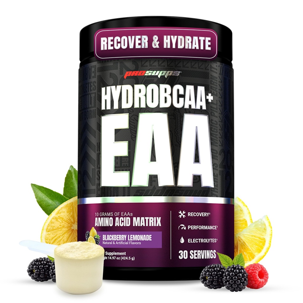 ProSupps HydroBCAA Essential Amino Acids אבקת, BlackBerry Lemonade - עבודה תוסף עם BCAA, EAAs & אלקטרוליטים עבור הידרציה & התאוששות - Stimulant-חינם, Soy & Gluten-Free - 30 משרתים