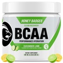 Honey Badger BCAA + EAA Amino Acids אבקת, BCAAs + L-Glutamine, Keto, טבעוני, סוכר חינם עבור גברים ונשים, הידרה & פוסט עבודהout שריר התאוששות משקה תערובת, קומבר Lime, 30 משרתות.