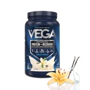 וגה חלבון + התאוששות, וניל - 30g חלבון טבעוני, חלב וגלוטן חינם, פרוביוטיקה, NSF מוסמך, 28.8 oz (20 משרתים)