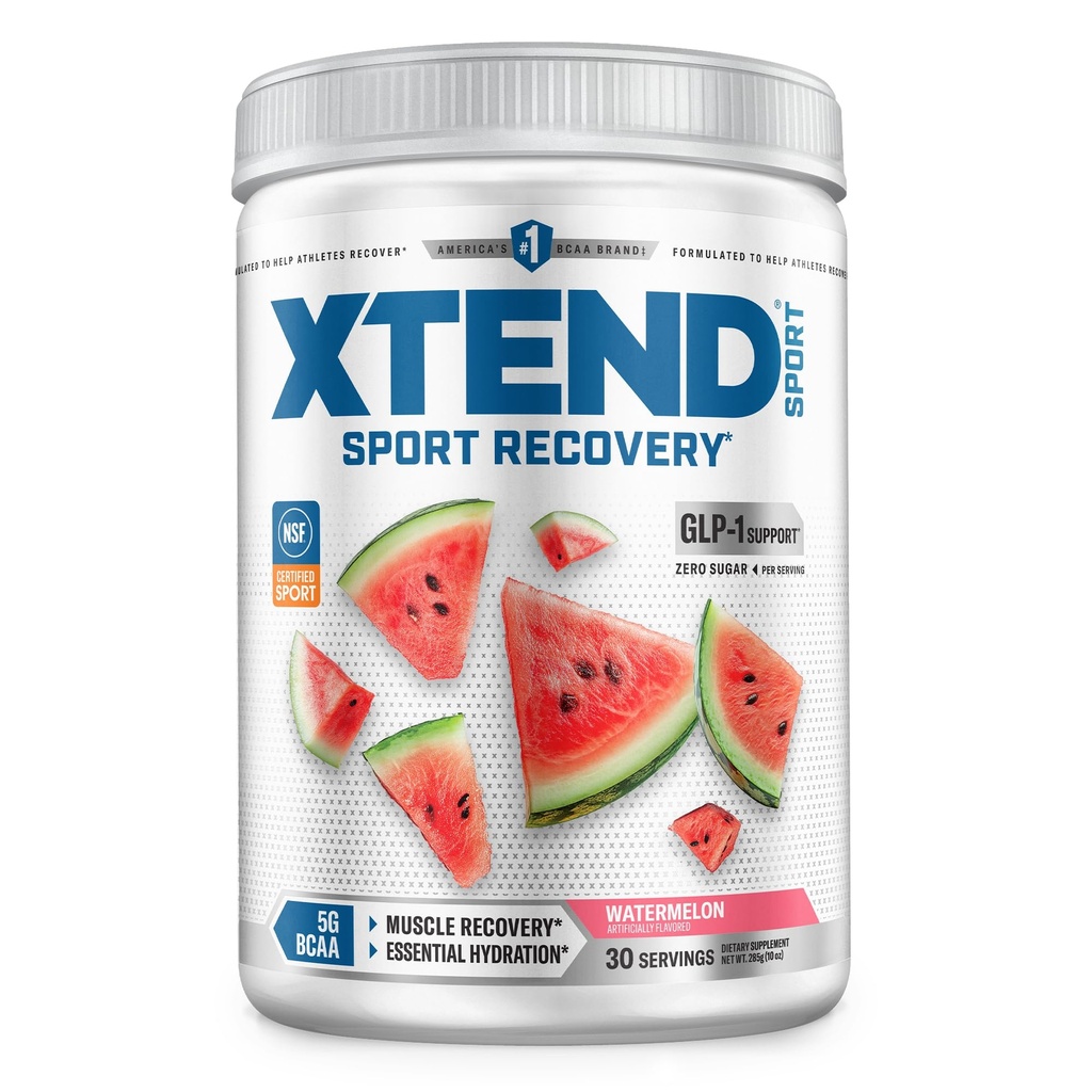 Xtend Sport BCAA אבקת Watermelon - אבקה אלקטרוליטית לשיקום ושיקום עם Amino Acids - 30 משרתים