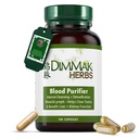Dimmak Herbs מוסמך דם אורגני פורמטור עבור ניקוי פנימי ו Detoxification + הטבות Liver ו קידני פונקציונלי; מעבדה נבדקה תוספי צמחים 100 קפסולות