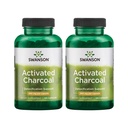 סוונסון הפעיל Charcoal - תוסף טבעי תומך ב Absorption בריאה - עוזר w/Bloating & שמירה על קבועות Bowel - (120 קפסולות, 520 מ"ג לשרת) 2 Pack