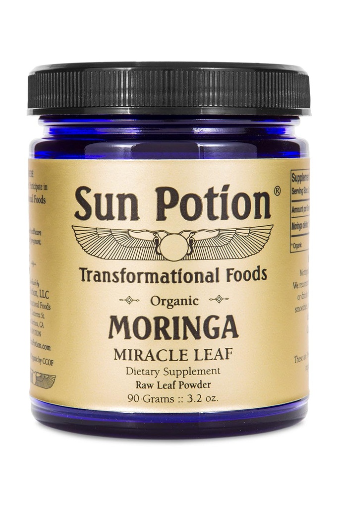 Sun Potion Moringa Leaf אבקת 90 גרם ג'ארד