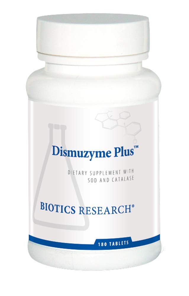Biotics Research Dismuzyme Plus High Antioxidant Activity, תומך במערכת החיסון, נוחות וגמישות משותפת, 180 טבליות