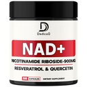 תוספת NAD עם Nicotinamide Riboside, Trans-Resveratrol, Quercetin - חשמל סלולרי ותיקון, Vitality, Aging בריא - 60 Count