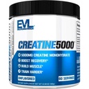 תזונה של Evlution Creatine 5000 - תומך ב- Faster Recovery, Lean שרירים צמיחה וביצועים - טרום & Post Workout אבקה - 5000mg Pure Creatine Monohydrate Per לשרת - 60 משרתים - Unflavored
