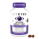 Viteyes Vision for Ages 50 Plus for Eye Health, Vision Support, Aging Eyes, Lutein, Zeaxanthin, אומגה 3, Zinc, C, ויטמין C, ויטמין D, ויטמין D, ויטמין E, רופא עיניים אמין, Manufactured בארה"ב, 90 Ctttt, C, ויטמין C, ויטמין C, ויטמין D, ויטמין D, ויטמין D, ויטמין D, ויטמין E, רופא עיניים אמין, Manufactured in the USA, 90 C.
