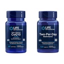 Life Extension Super Ubiquinol CoQ10 Heart & Cell Energy Support with Two-Per-Day High Potency Multi-Vitamin & מינרלים תוסף, 60 Softgels & 120 טבליות