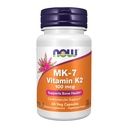 Now Foods MK-7 ויטמין K-2 100 mcg Veg כמוסות, 60 Count (3 Pack)
