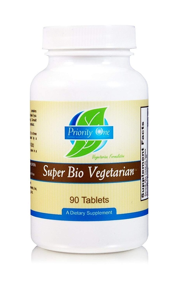 ויטמין אחד עדיפות Super Bio Vegetarian 90 טבליות - תמיכה במערכת החיסון - כוח קליני - היתרונות של Shiitake & Maitake Mushrooms.