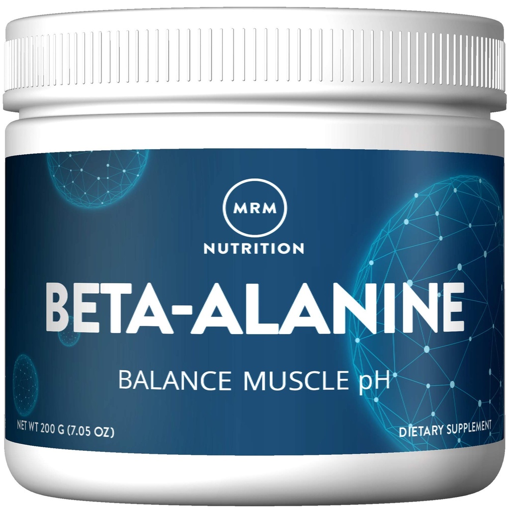 אבקת MRM Nutrition Beta-Alanine - Carnosyn® Patented Beta-Alanine Supports Srength, Focus, Growth & Endurance for Women & Men, טבעוני, Gluten-Free - 125 משרתים