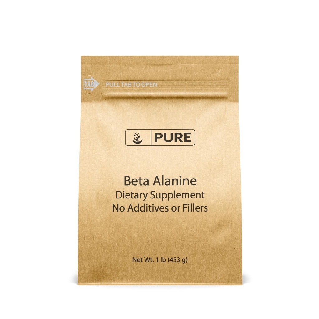 Pure Original Ingredients Beta Alanine אבקת (1lb) Non-GMO, Amino Acid