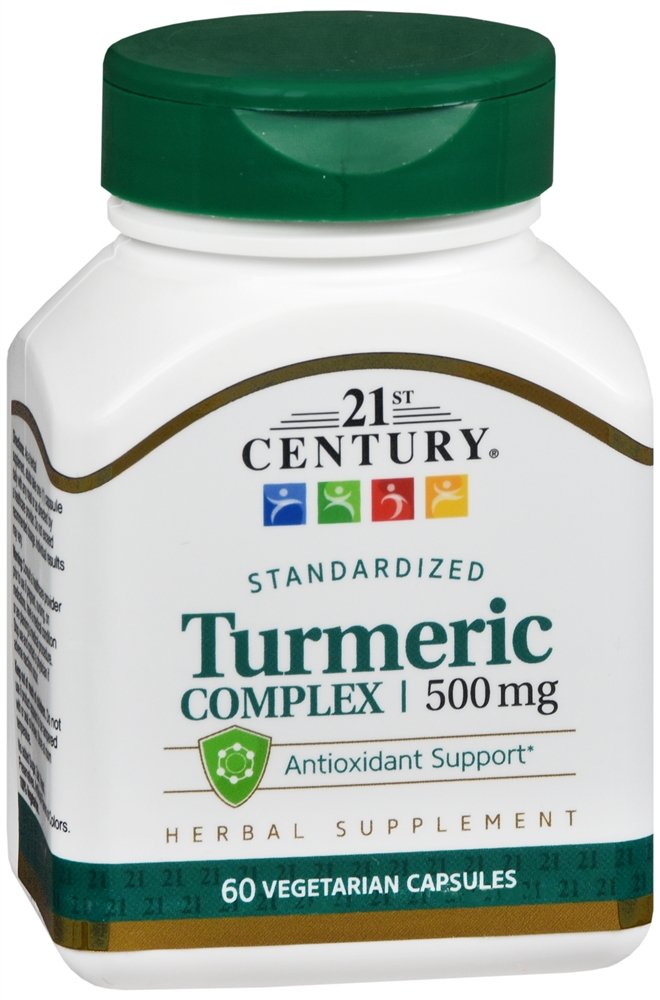 המאה ה-21 Turmeric Complex Vegetarian קפסולות, 60 הרוזן