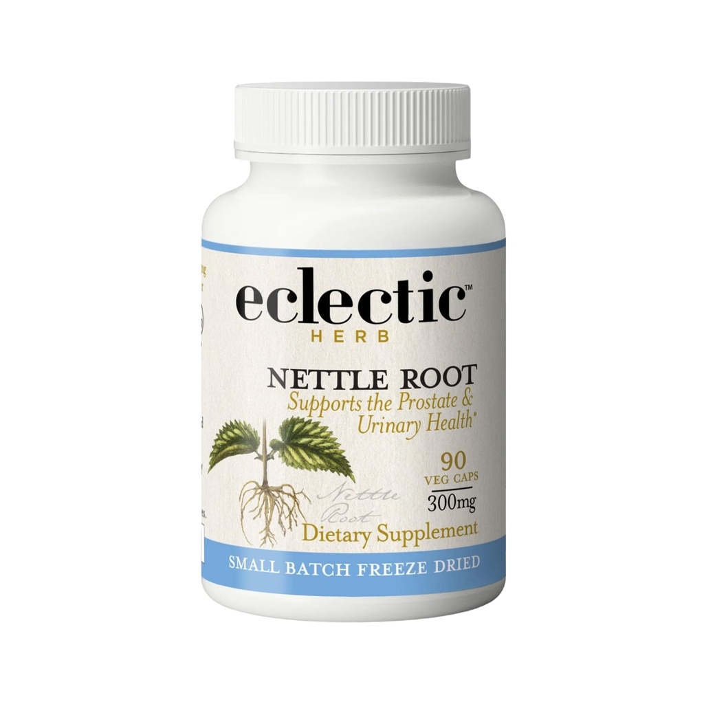 Eclectic Herb - Nettle Root קפסולות | Prostate, Urinary Tract, and Male Health Support - טבעוני, non-GMO, Gluten Free, Freeze-Dried (90 | 250 מ"ג)