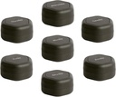 Cadence Travel Containers - Pill Case Set - קפסולות נסיעות מגנטיות,Daily Medicine מארגנת עבור גלולות, תוספים ווויטמינים - 7 Flex Smalls (0.56oz) עבור מארגנת גלולות שבועיות - Charcoal