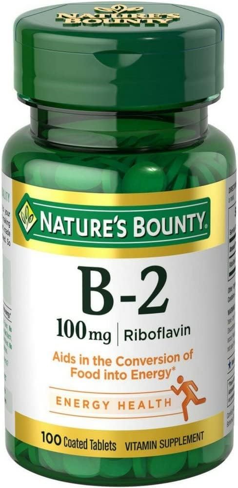 ויטמין B-2 100 מ"ג של הטבע, 100 טבליות (Pack of 12)