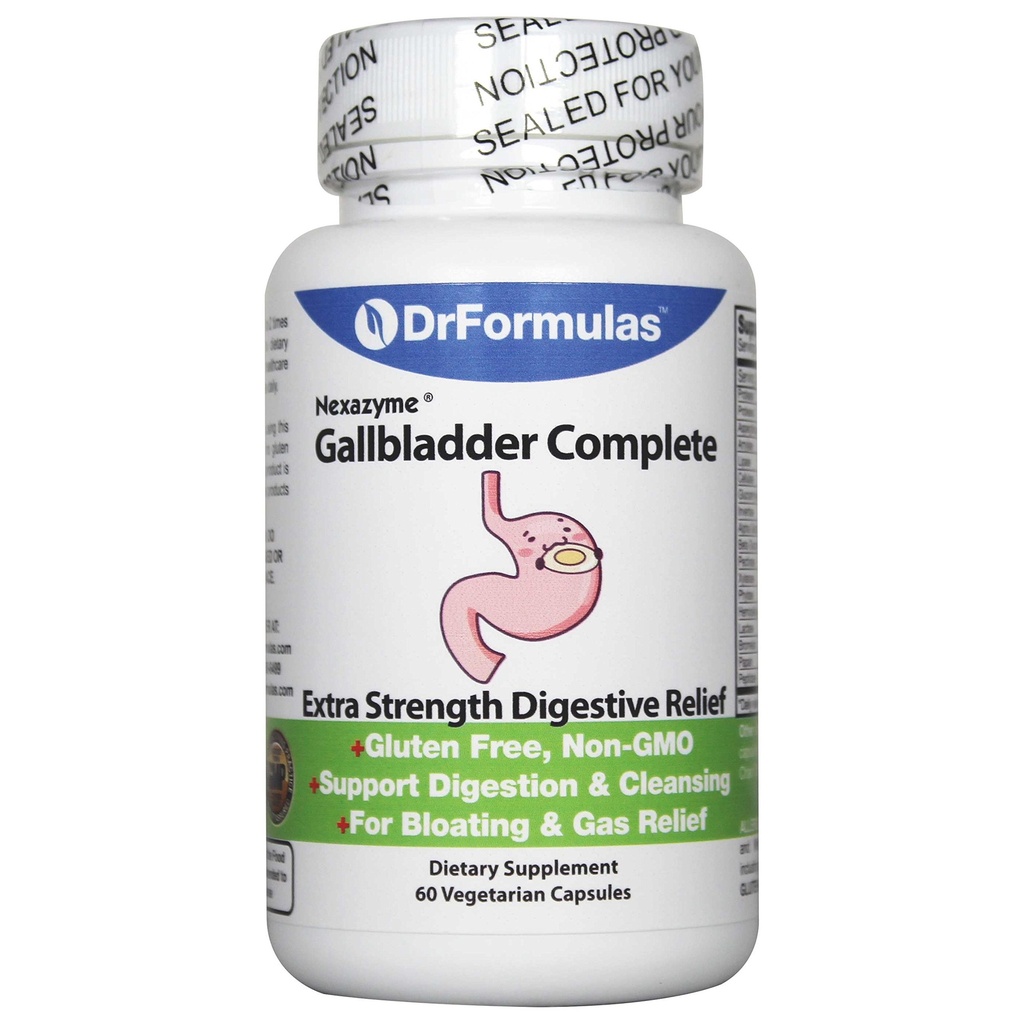 DrFormulas 18 Enzyive Enmes כדי לתמוך גלבס ו Pancreatic Enzymes עם Amylase, Protease, Lipase, Lactase, Cellulase, Bromelain 60 קפסולות