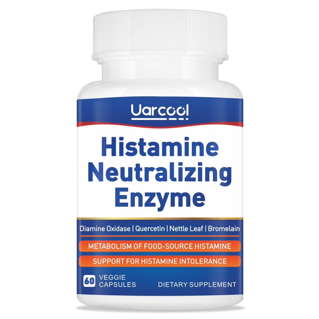 DAO Enzyme תוסף Histamine Diamine Oxidase תוסף עבור Smooth Digestion - Made in USA - 60 Softgels