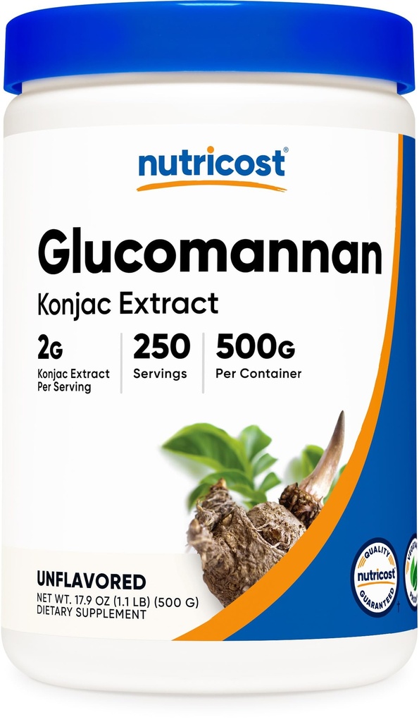 אבקת Glucomannan 500 גרמים