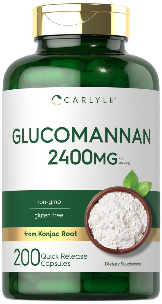 Karlyle Glucomannan קפסולות | 200 Count | Solublefi Pills