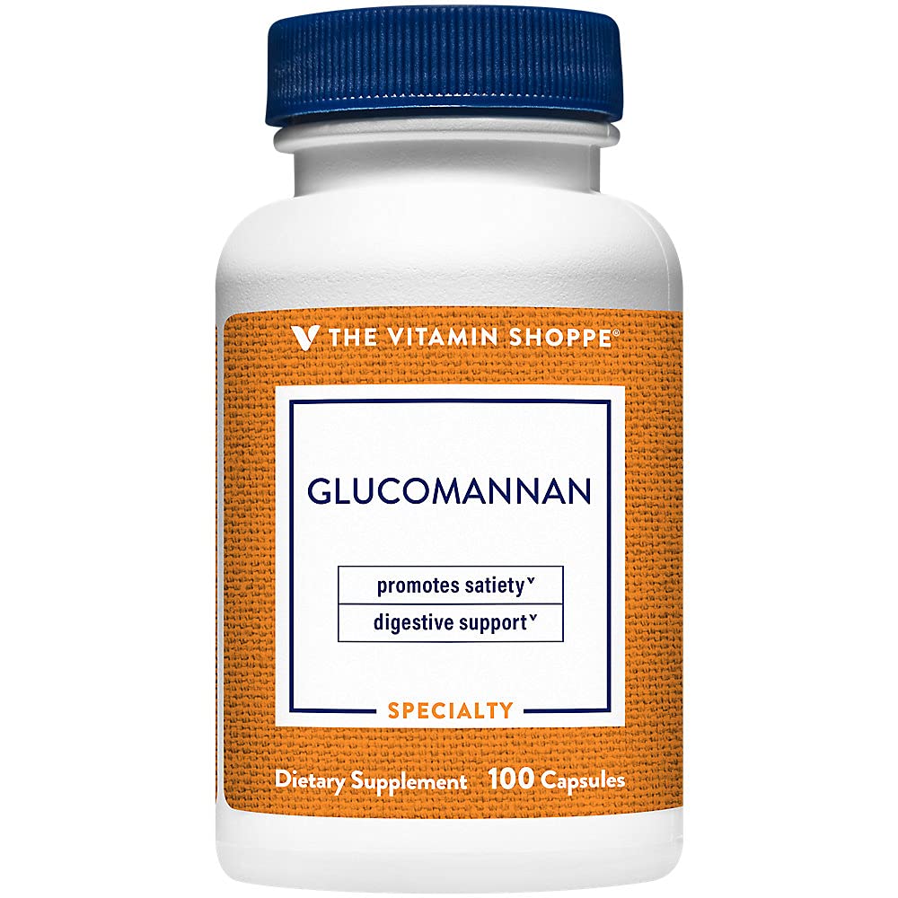 ויטמין Shoppe Glucomannan 1.99GM, מקור Soluble סיבים מ- (100 קפסולות)