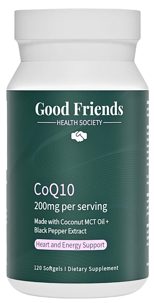 Ubiquinol CoQ10 200 מ"ג - High Absorption with Black Pepper MCT שמן - 120 Softgels, Lab-Tested, No Seed Oils, non-GMO - לב ותמיכה באנרגיה