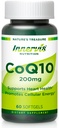 High Absorption CoQ10 200 מ"ג Softgels for Heart Health & Energy Metabolism - תוספי Antioxidant עבור משתמשי סטטין - 30 יום אספקת תזונה פנימית