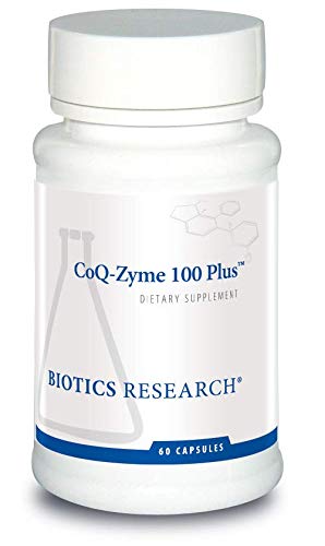 BIOTICS RESEARCH Coq Zyme 100 Plus 100 מ"ג Emulsified Co Q10, High Absorption, נוסף ויטמין B-Complex, בריאות הלב, רמות אנרגיה בריאות 60 קפסולות